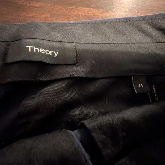 Theory Men's Charcoal Dress Pants - Picture 3 of 5